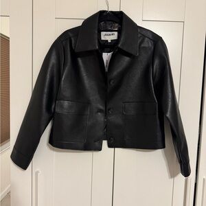 Jason Wu Ebony Faux Leather Coat
